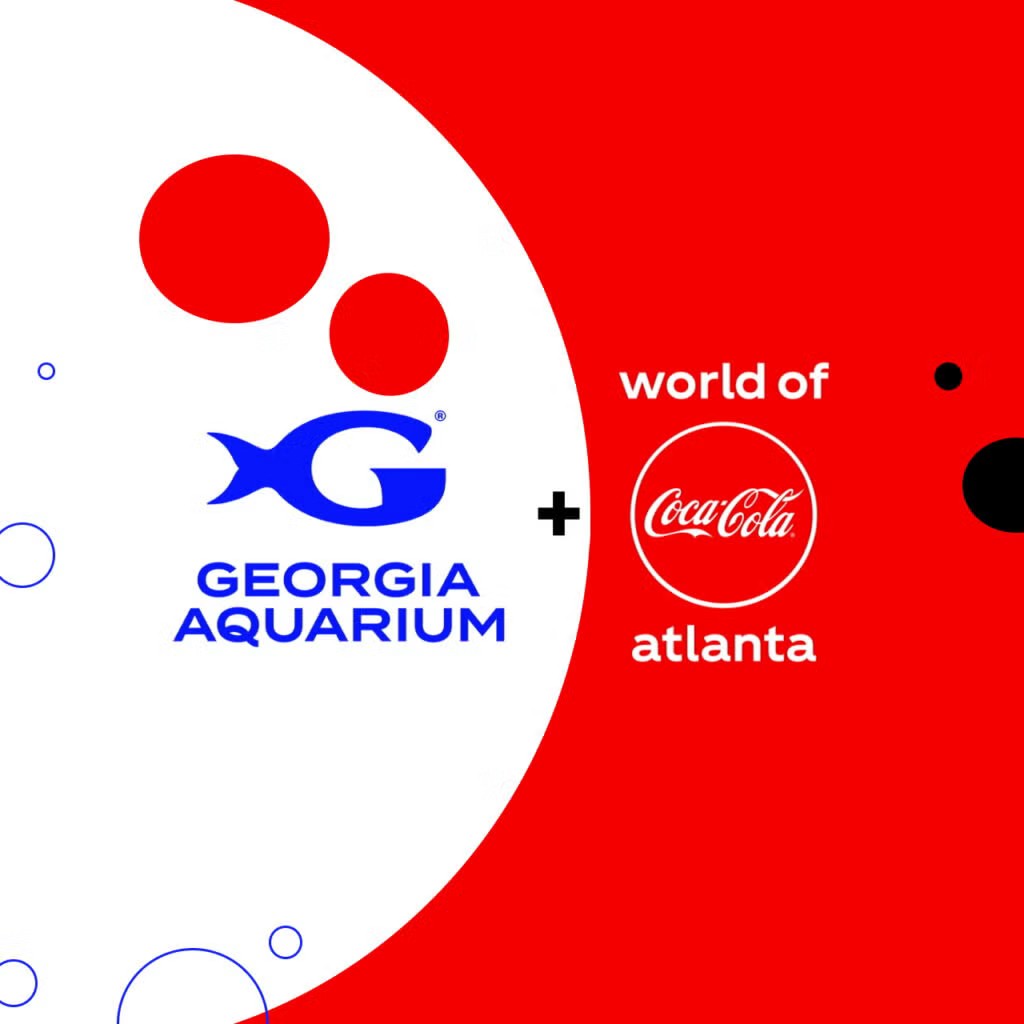 Georgia Aquarium and World of Coca-Cola Atlanta partnership graphic